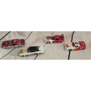 Lot of 4 Coca Cola Hot Wheels Playing Mantis Viper Charger 1970 Plymouth Cuda